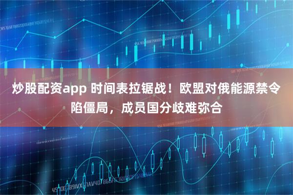 炒股配资app 时间表拉锯战！欧盟对俄能源禁令陷僵局，成员国分歧难弥合