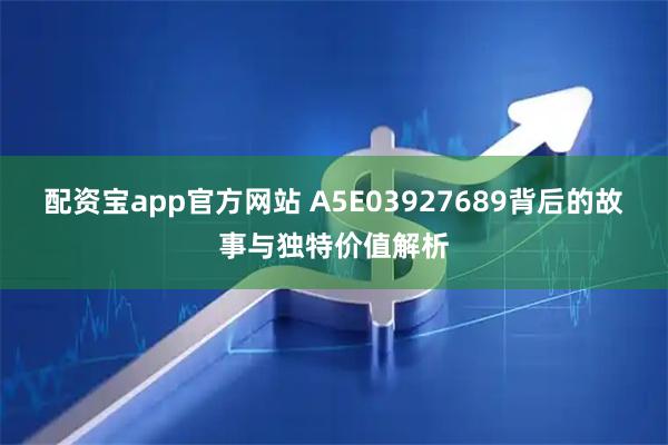 配资宝app官方网站 A5E03927689背后的故事与独特价值解析